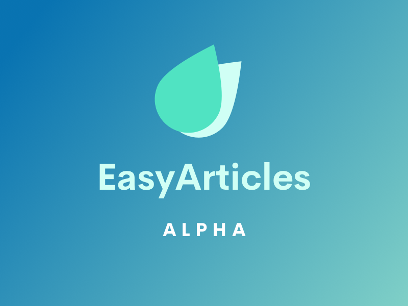 EasyArticles Alpha Released