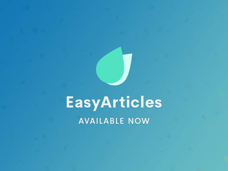 EasyArticles Stable Released