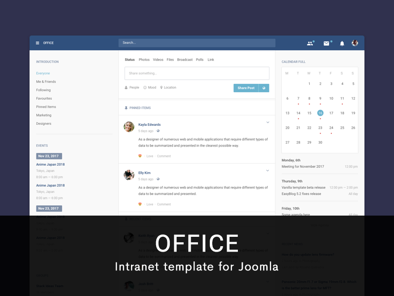 Office Template Live Demo
