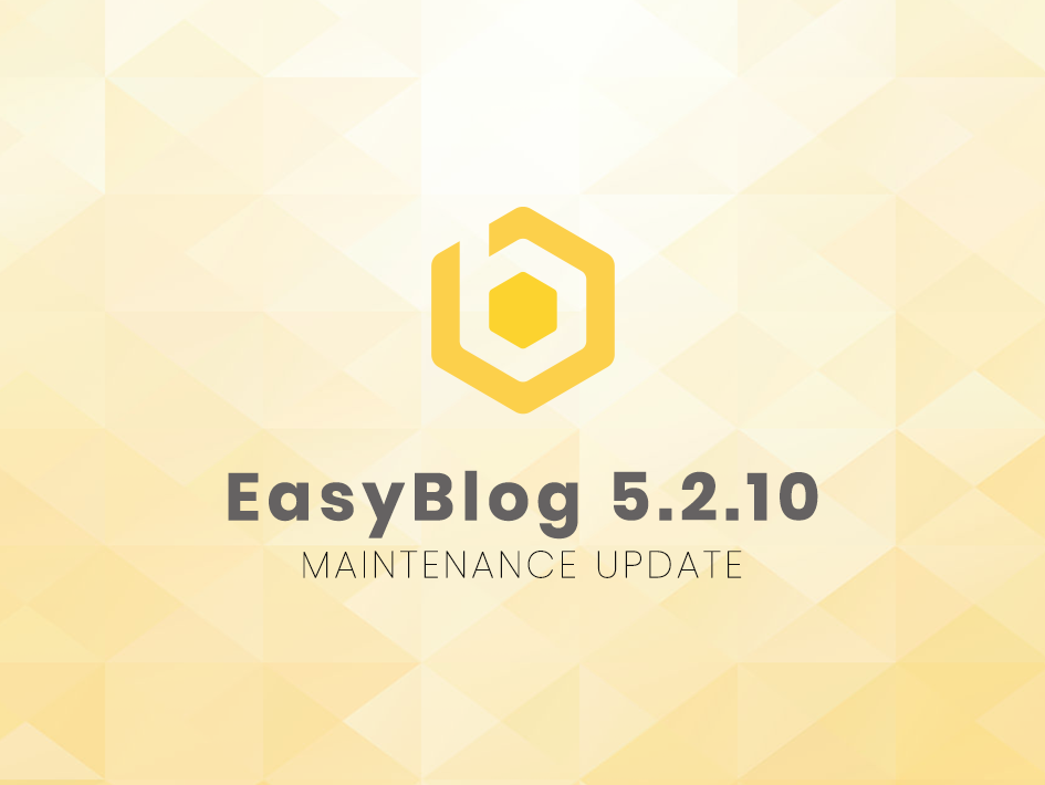 Maintenance Update for EasyBlog