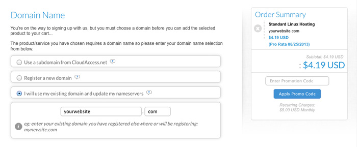 I Blog With Joomla - CloudAccess Domain Registration
