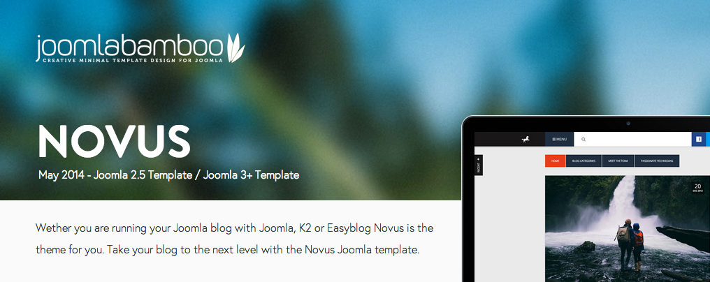 Novus : New Template from JoomlaBamboo