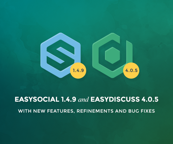 EasyDiscuss 4.0.5 and EasySocial 1.4.9