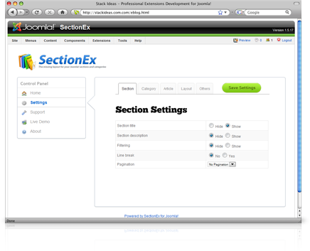 Image of SectionEx