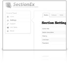 Administration panel for SectionEx