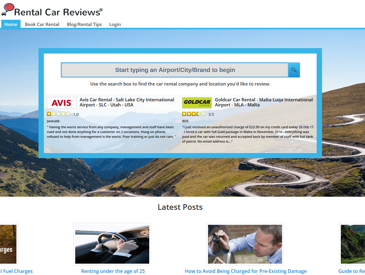 EasySocial - Rental Car Reviews