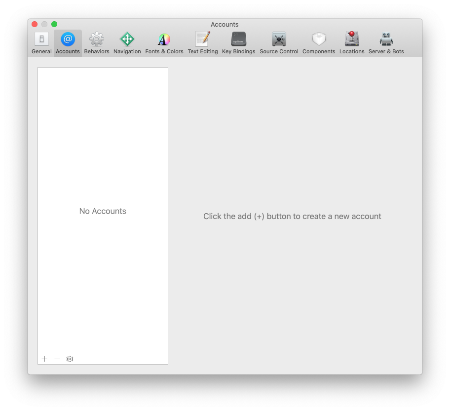XCode Accounts