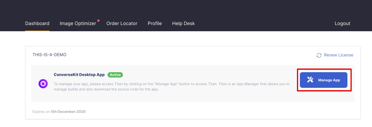 Manage App
