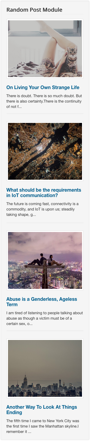Random Post Module