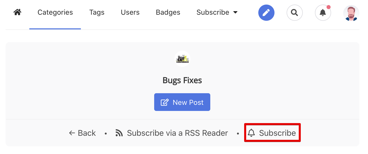 Subscription's Frontend