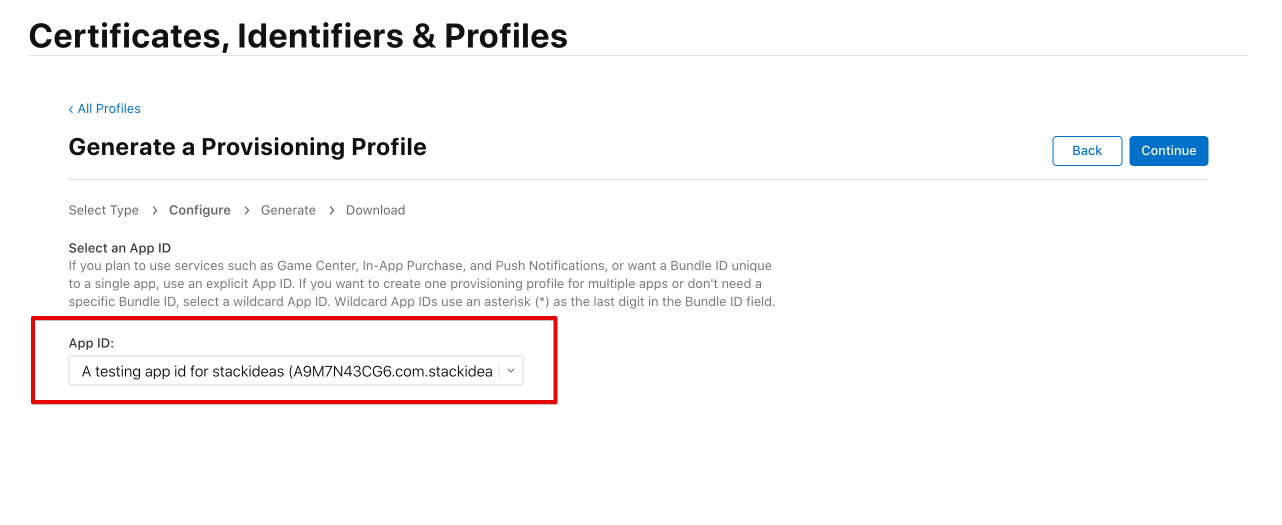 Create Provisioning Profile 3
