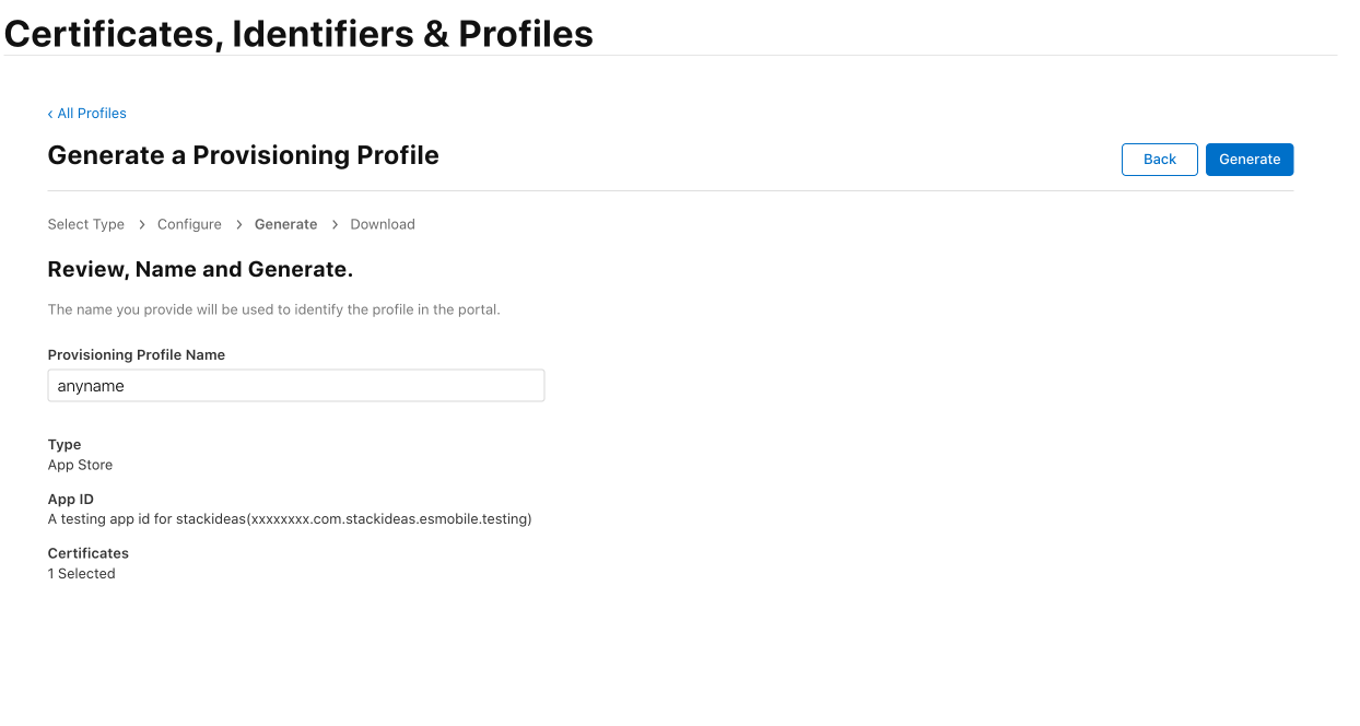 Create Provisioning Profile 5