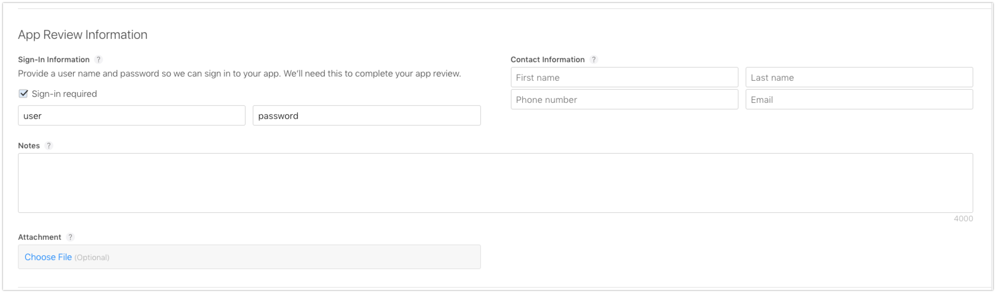AppStore App Information