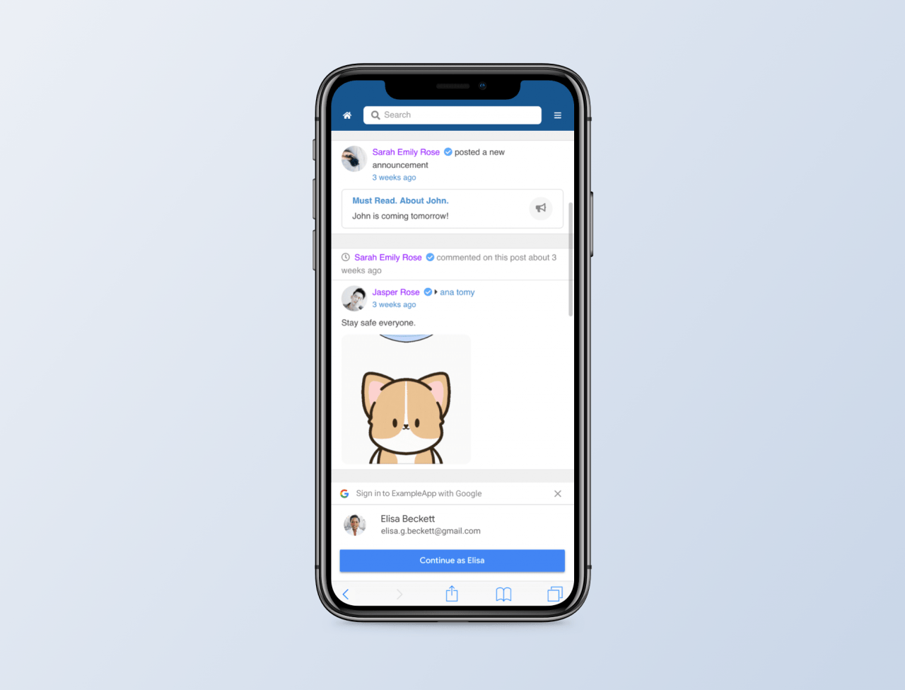Google Onetap mobile for EasySocial Joomla