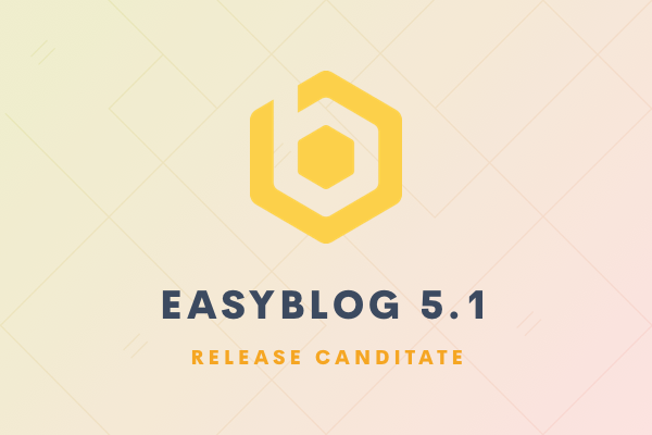 EasyBlog 5.1 RC release