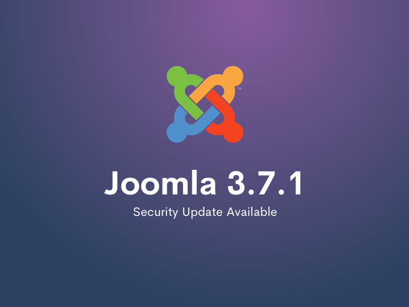 Joomla 3.7.1 Security Release Available