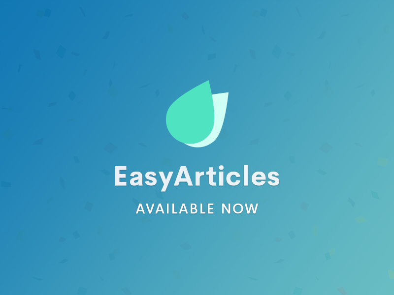 EasyArticles Stable Released - StackIdeas