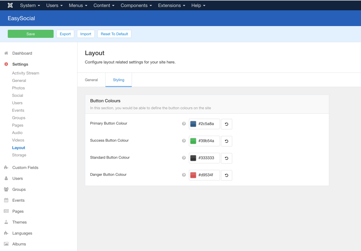 Customizing button colors