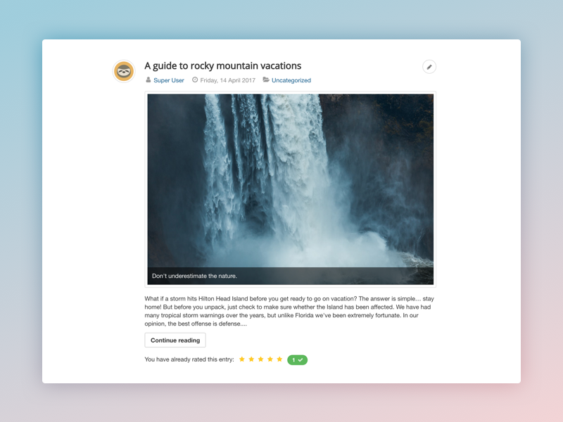 Captions for post covers in EasyBlog 5.2
