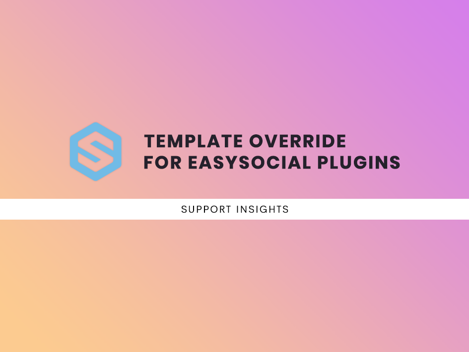 Template override for EasySocial plugins