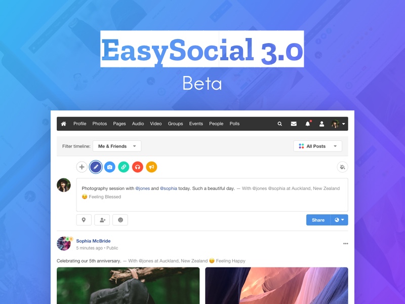 EasySocial 3.0 Beta Released