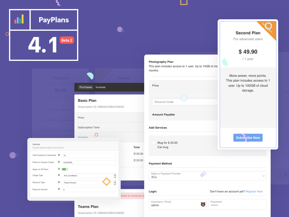 PayPlans 4.1Beta 2 Released
