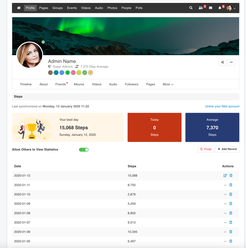 EasySocial Steps App