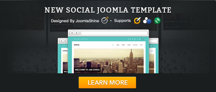 New Joomla Template JSN Corsa Integrates With EasySocial!