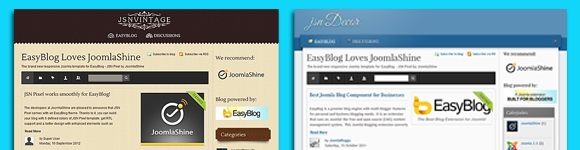 More Joomla Templates for EasyBlog by JoomlaShine