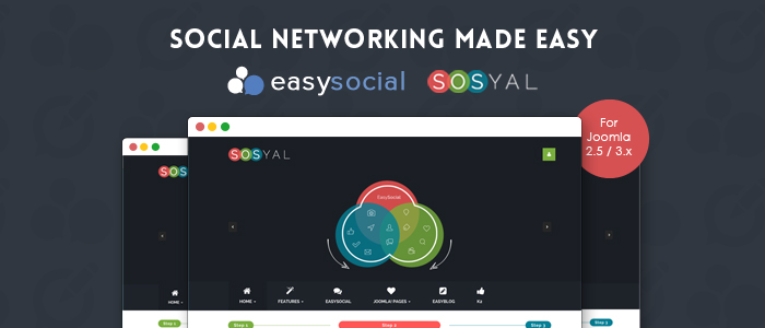 Joomla Social Networking with Sosyal and EasySocial