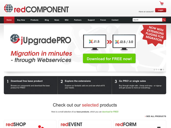 redCOMPONENT Blogs With EasyBlog