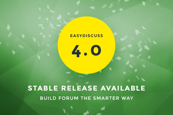 EasyDiscuss 4 Stable Release