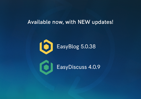 EasyBlog 5.0.38 and EasyDiscuss 4.0.9 Updates - StackIdeas