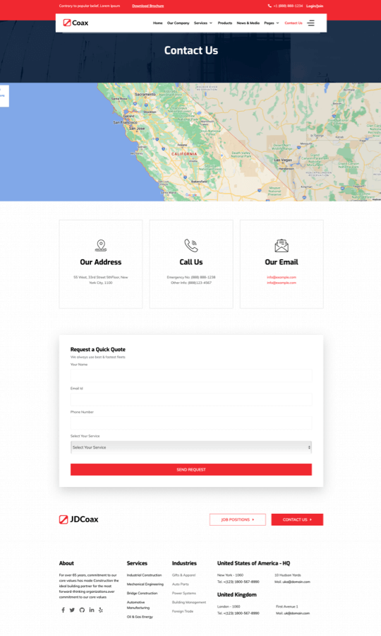 Coax Joomla! Template