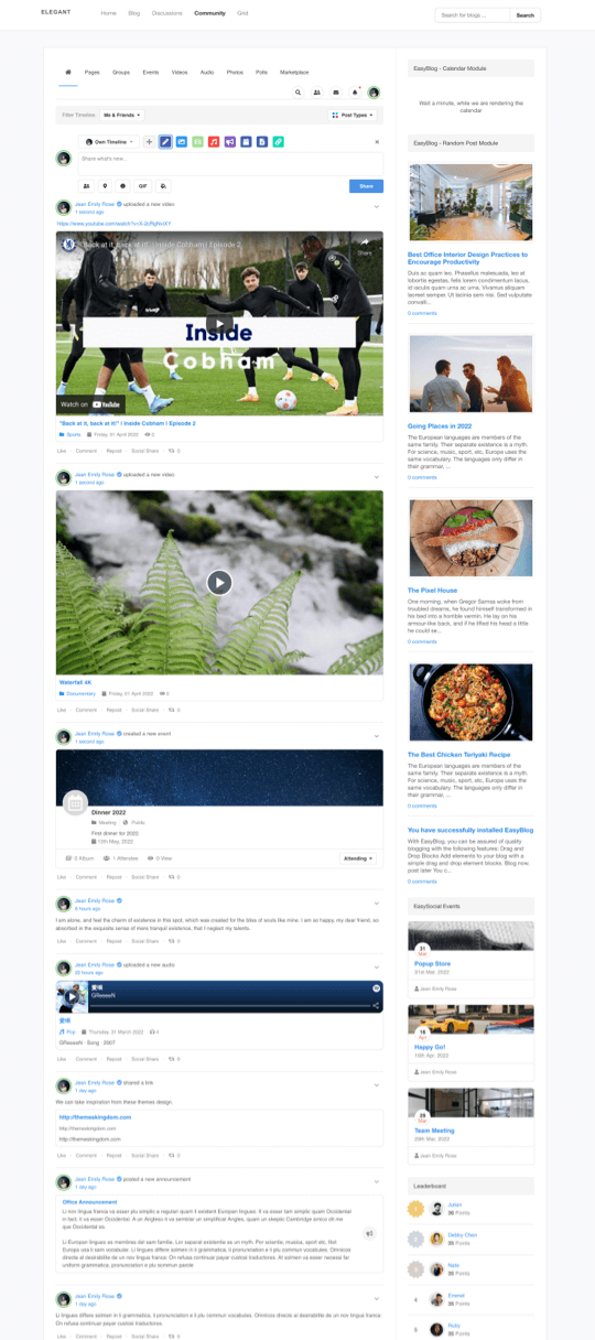 Elegant Joomla! Template