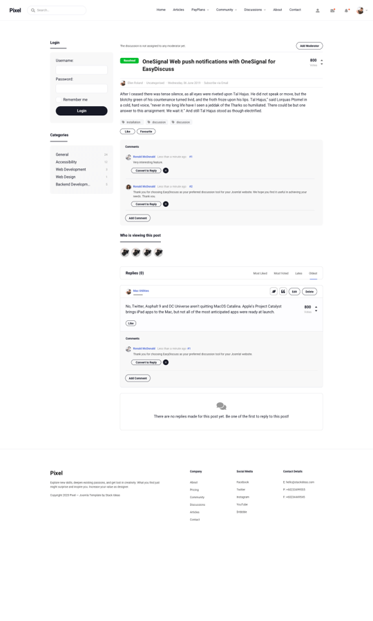 Pixel Joomla! Template
