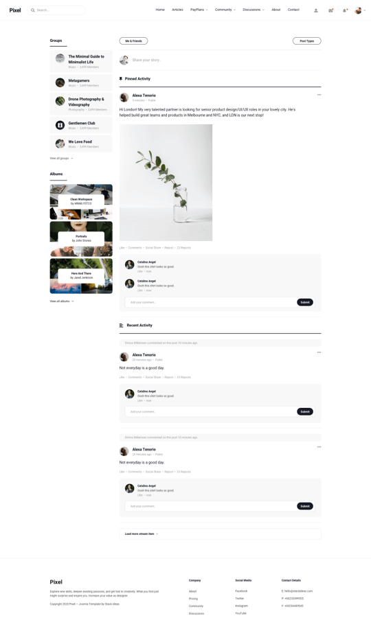 Pixel Joomla! Template