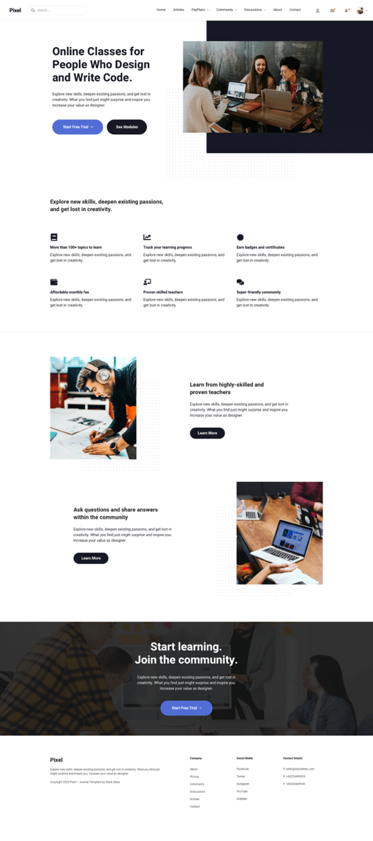 Pixel Joomla! Template