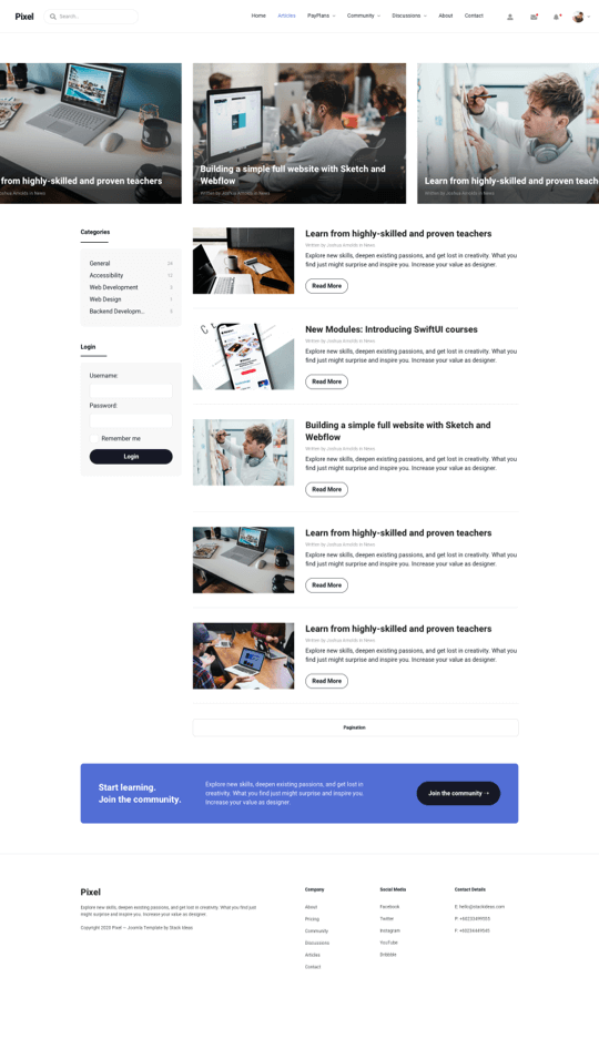 Pixel Joomla! Template