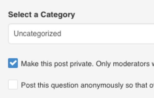 EasyDiscuss Post Privately