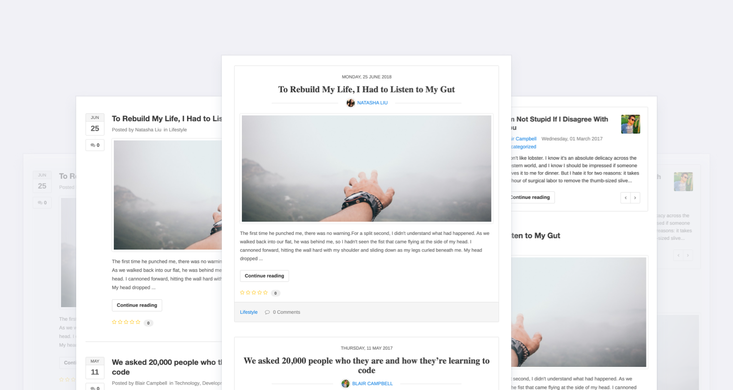 EasyBlog Themes Screenshot