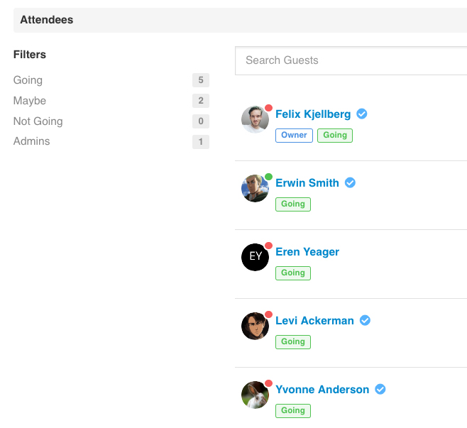 EasySocial - RSVP to Events