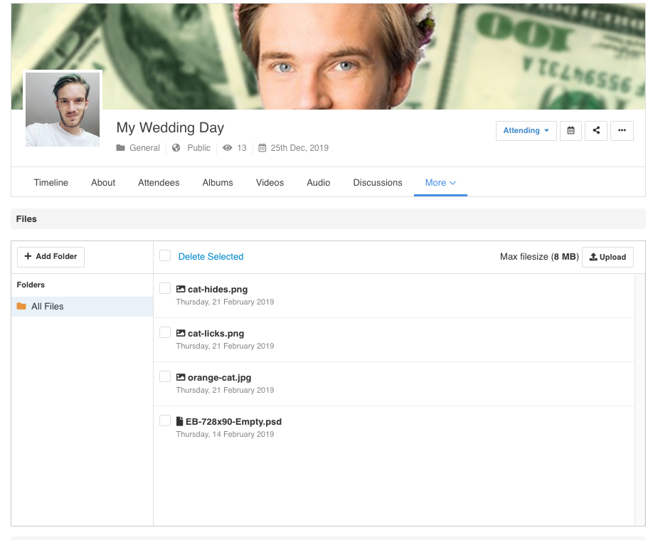 EasySocial - File Management for Events