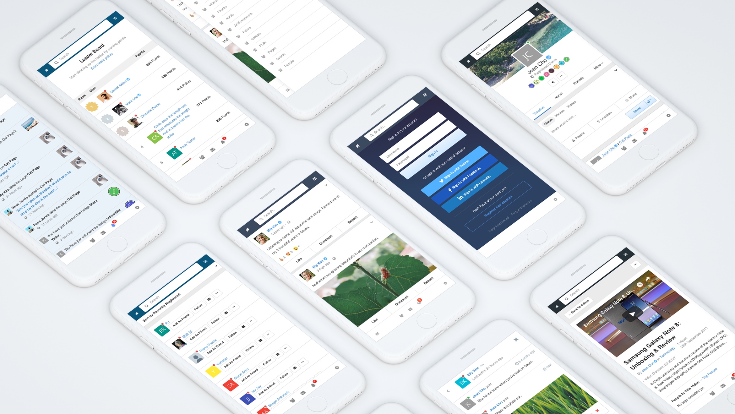 EasySocial - Mobile Web Template