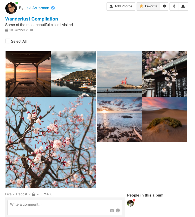 EasySocial - Photos Grid layout