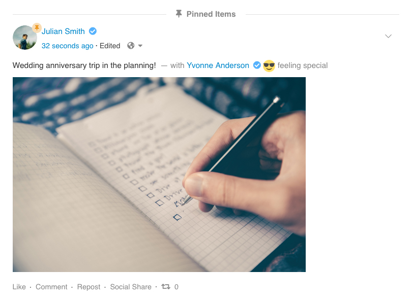 EasySocial - Pinned Activities