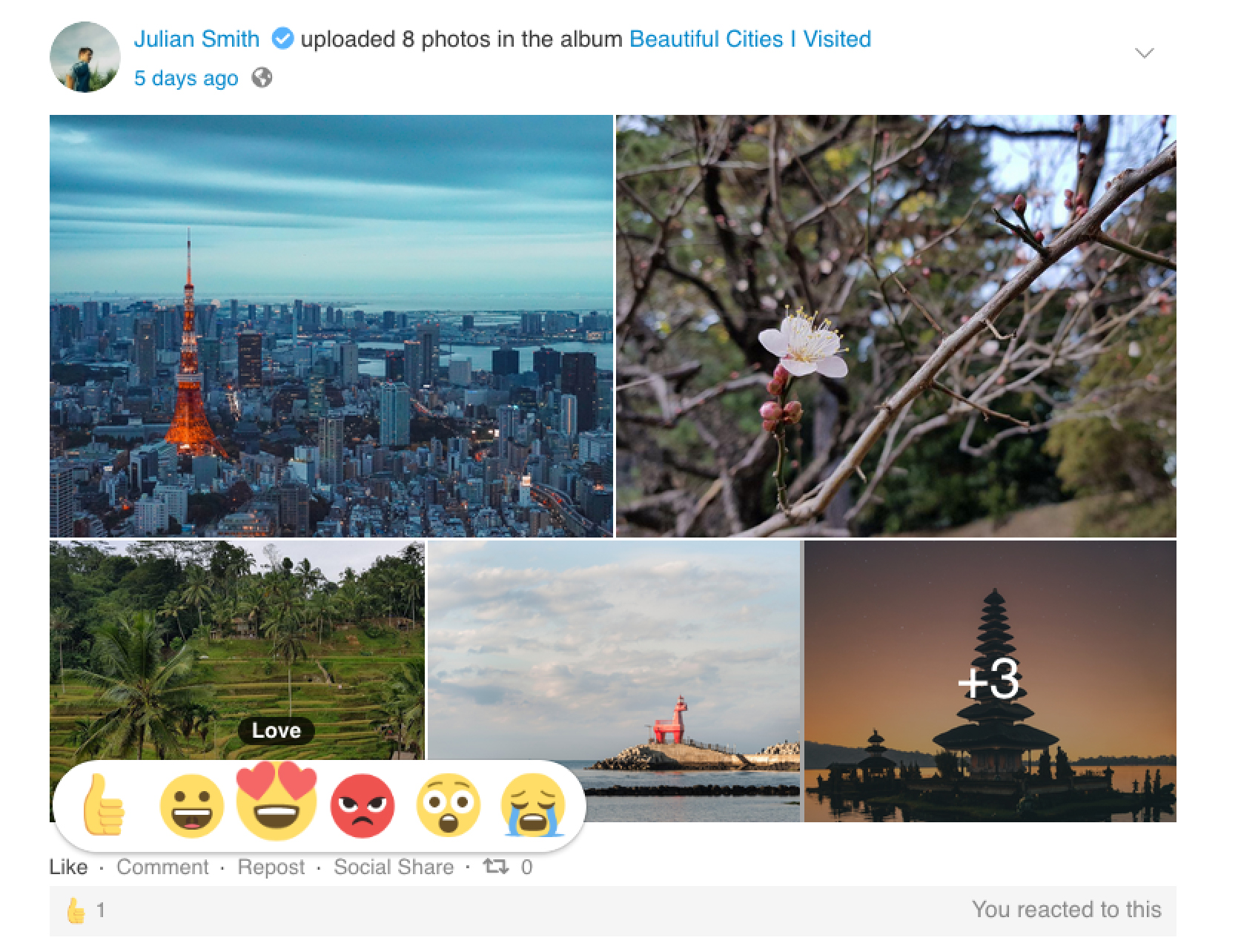 EasySocial - Reactions